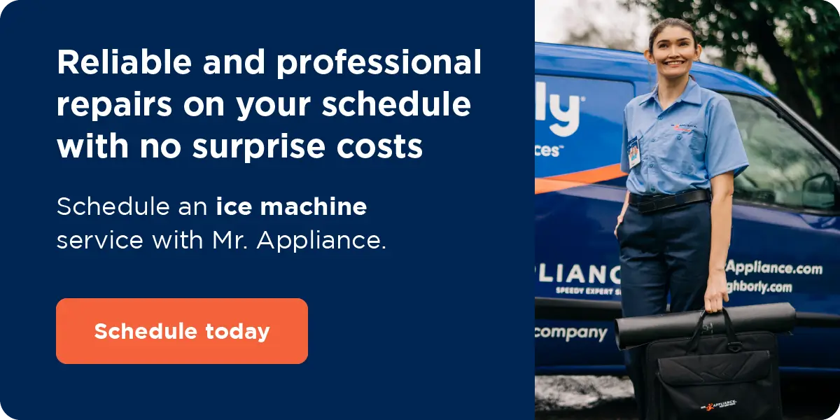  Button to book commercial ice machine repair