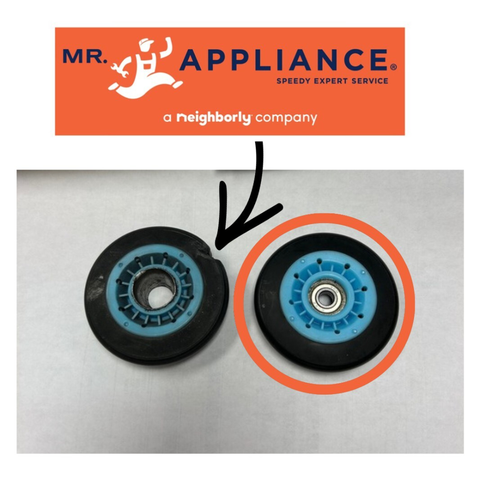 damaged dryer roller