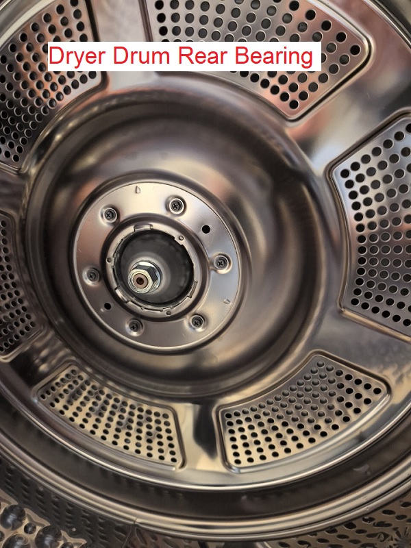 Dryer drum rear bearings sometimes wear out and need some repair. We know how to handle these repairs and can get them back to 