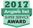 2017 Angie's List Super Service Award logo.