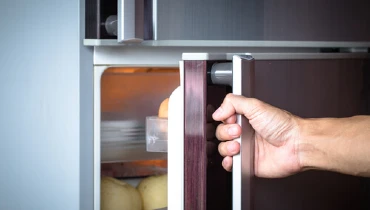 Opening a refrigerator