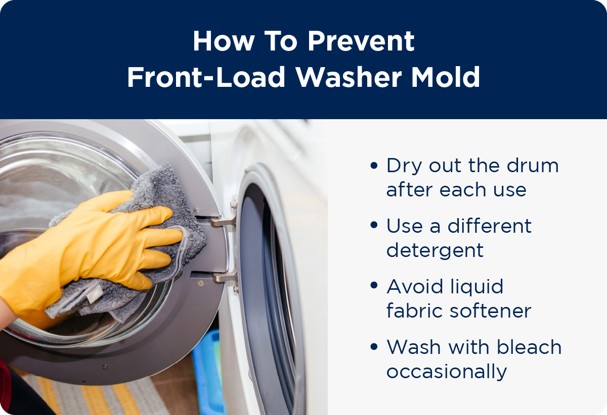 List of ways to prevent washer mold