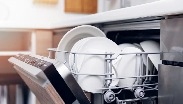 An open dishwasher | Mr. Appliance of Memphis
