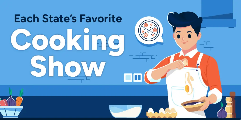 Featured image for the most popular cooking show in every state.