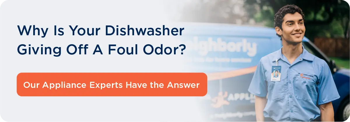 How to clean a smelly dishwasher?
