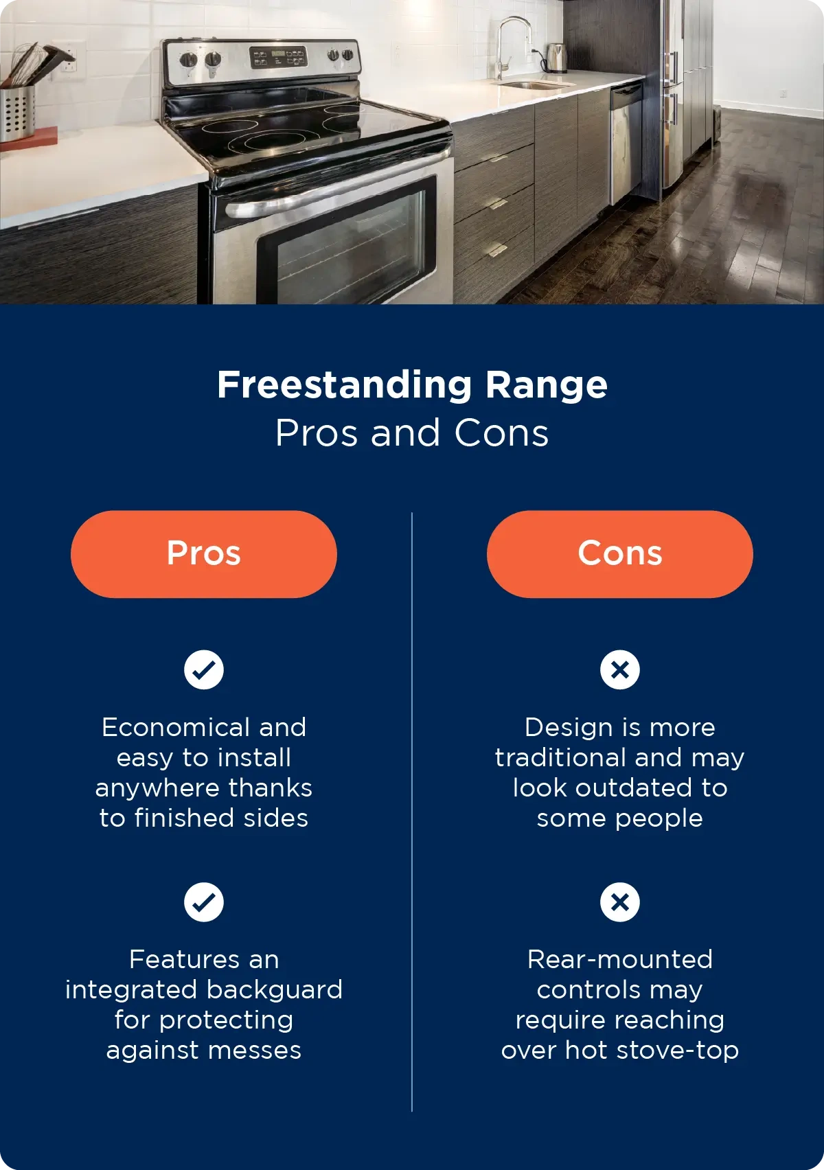 Pros and cons of a freestanding range | freestanding-range-pros-cons.